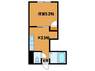 パレス深堀の物件間取画像